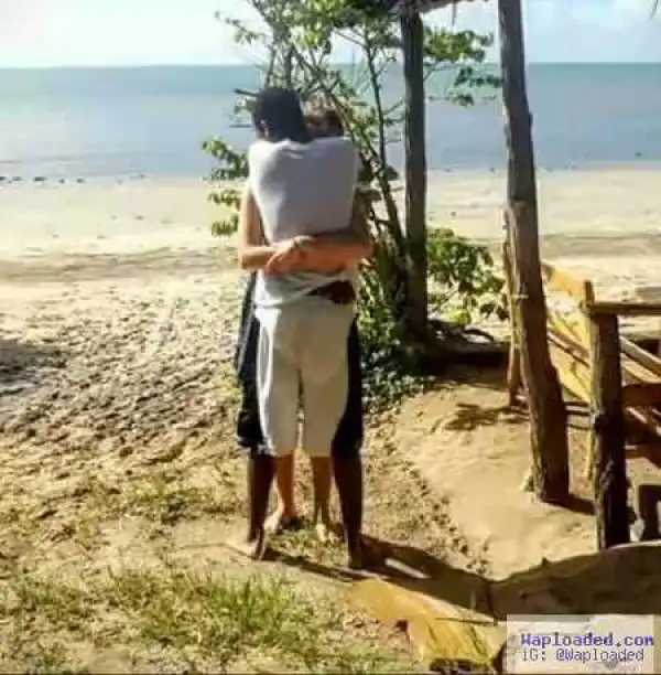 Checkout This Confusing Photo Of A Black Man And A White Lady Hugging